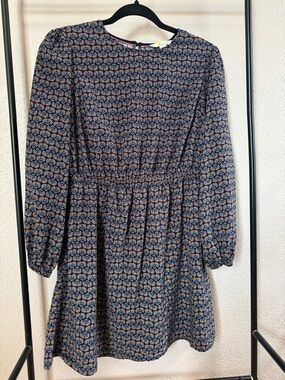 Boden Navy Floral Print Dress